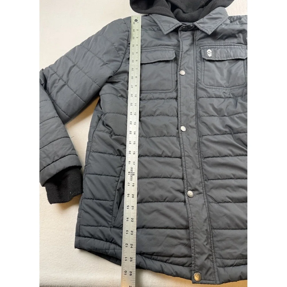 Free Country Hooded Flannel Lined Gary Puffer Jacket Boys L 14/16